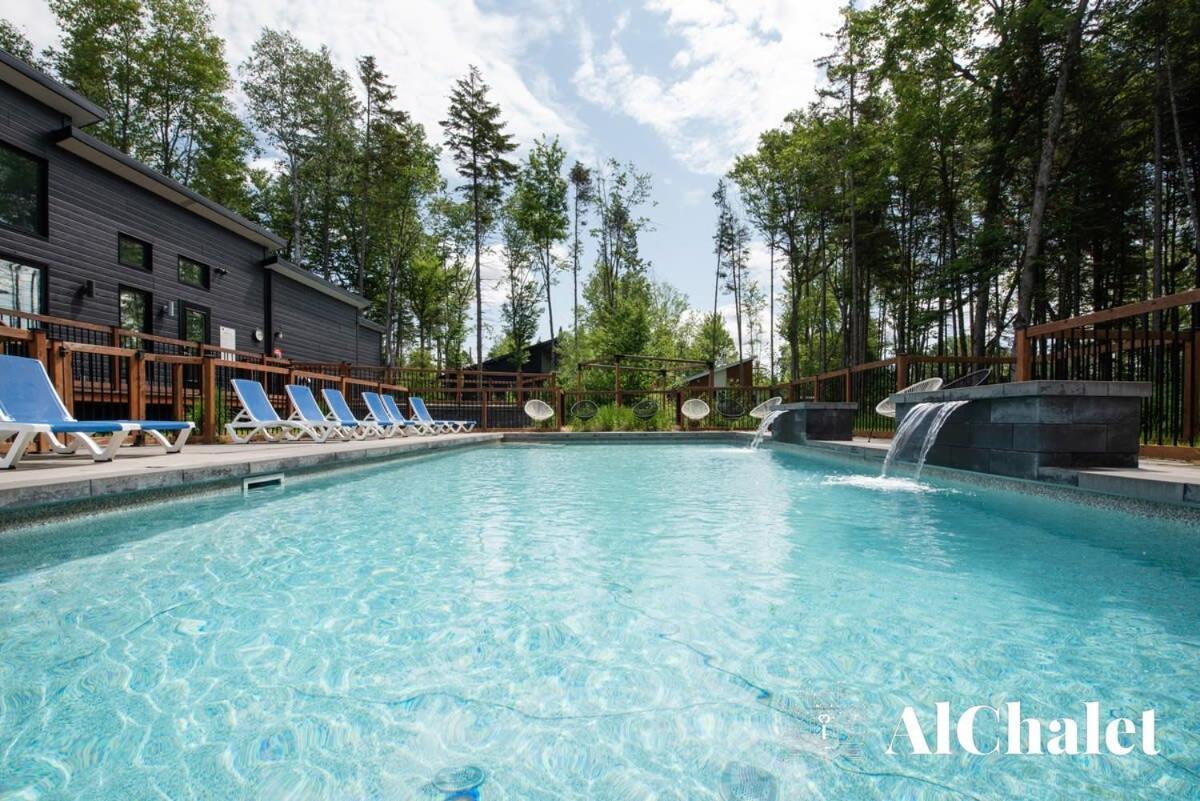 Chalet Bellevue Luxe Avec Spa Et Local A Velo Pont-Rouge Exterior photo