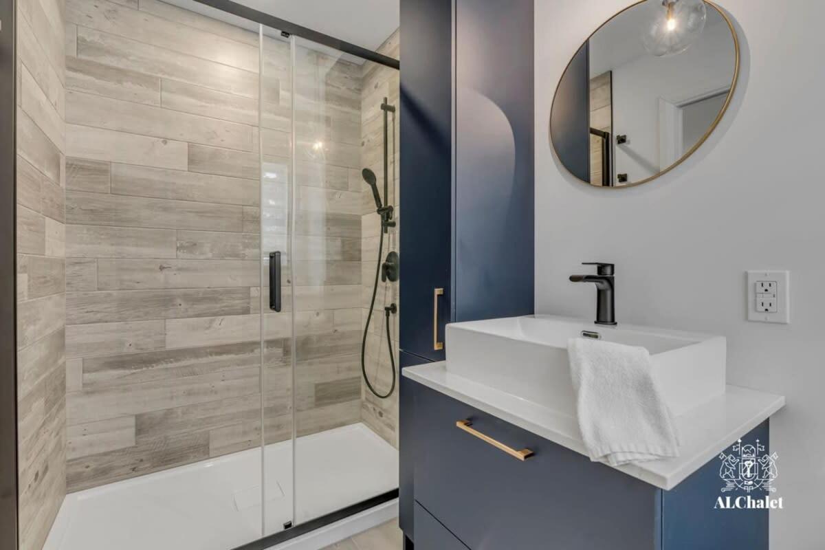 Chalet Bellevue Luxe Avec Spa Et Local A Velo Pont-Rouge Exterior photo
