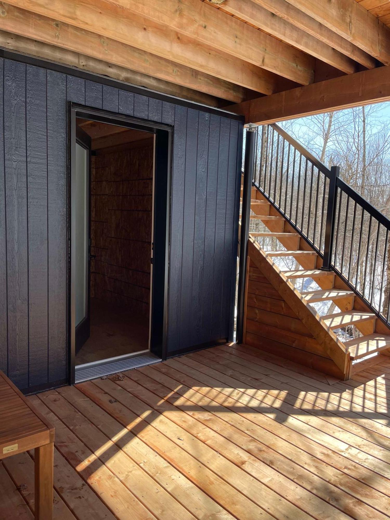 Chalet Bellevue Luxe Avec Spa Et Local A Velo Pont-Rouge Exterior photo