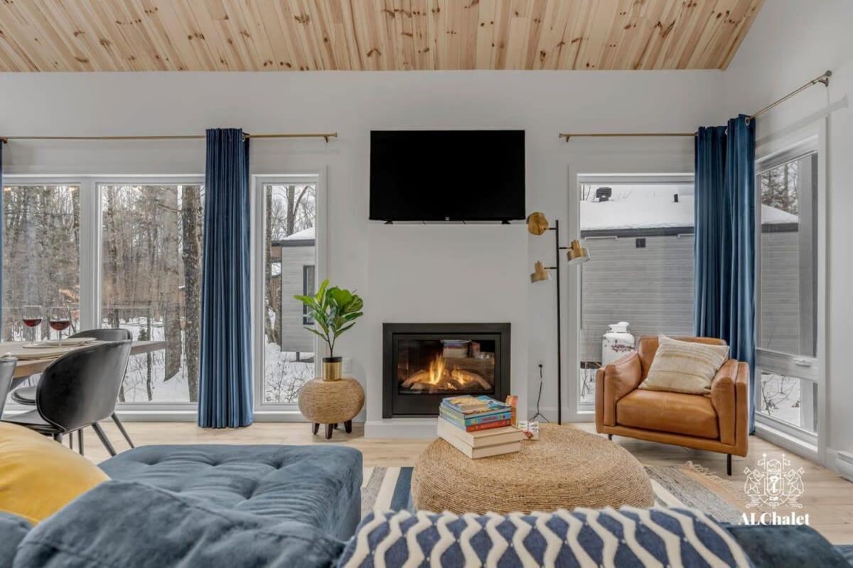 Chalet Bellevue Luxe Avec Spa Et Local A Velo Pont-Rouge Exterior photo