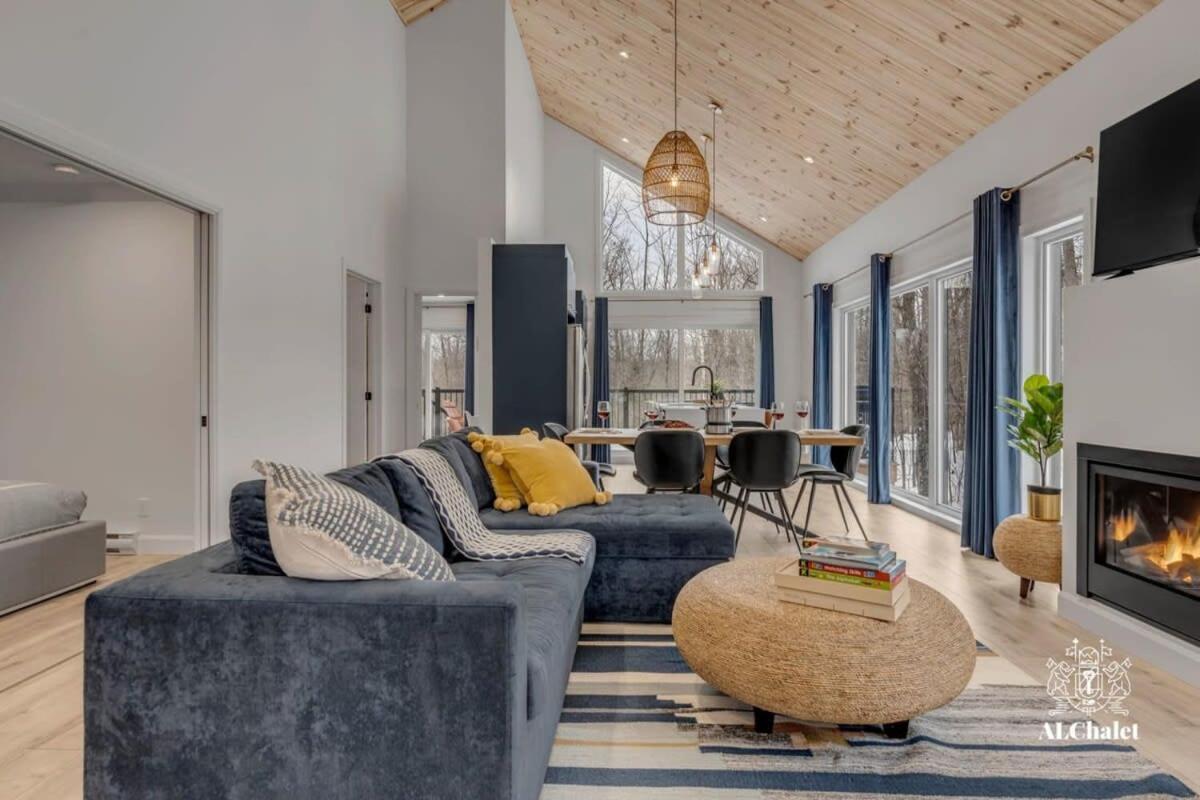 Chalet Bellevue Luxe Avec Spa Et Local A Velo Pont-Rouge Exterior photo