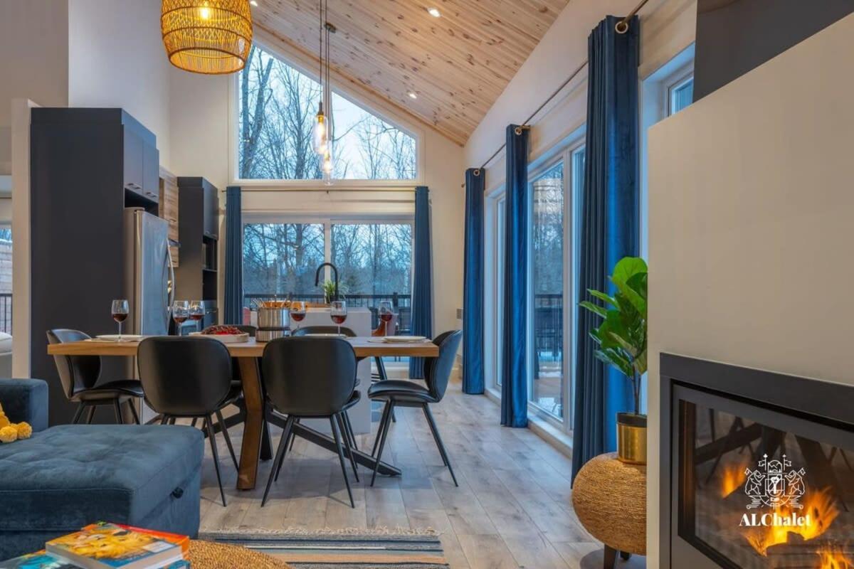 Chalet Bellevue Luxe Avec Spa Et Local A Velo Pont-Rouge Exterior photo