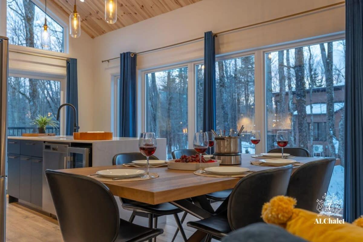 Chalet Bellevue Luxe Avec Spa Et Local A Velo Pont-Rouge Exterior photo