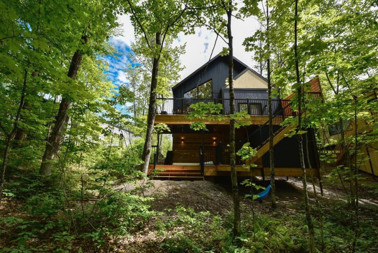 Chalet Bellevue Luxe Avec Spa Et Local A Velo Pont-Rouge Exterior photo