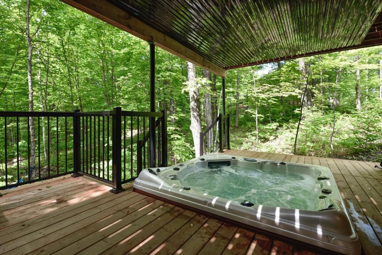 Chalet Bellevue Luxe Avec Spa Et Local A Velo Pont-Rouge Exterior photo